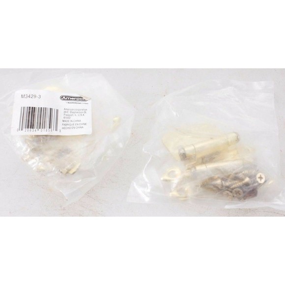 Amerock Cabinet Face Mount Self Closing Hinge M3429-3 Polished Brass Lot 4 Pair - Picture 2 of 5